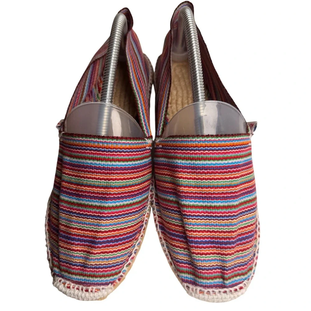 Alpargatus Rainbow Stripe Espadrille Flats‎ Made in Spain Vegan EU 41
